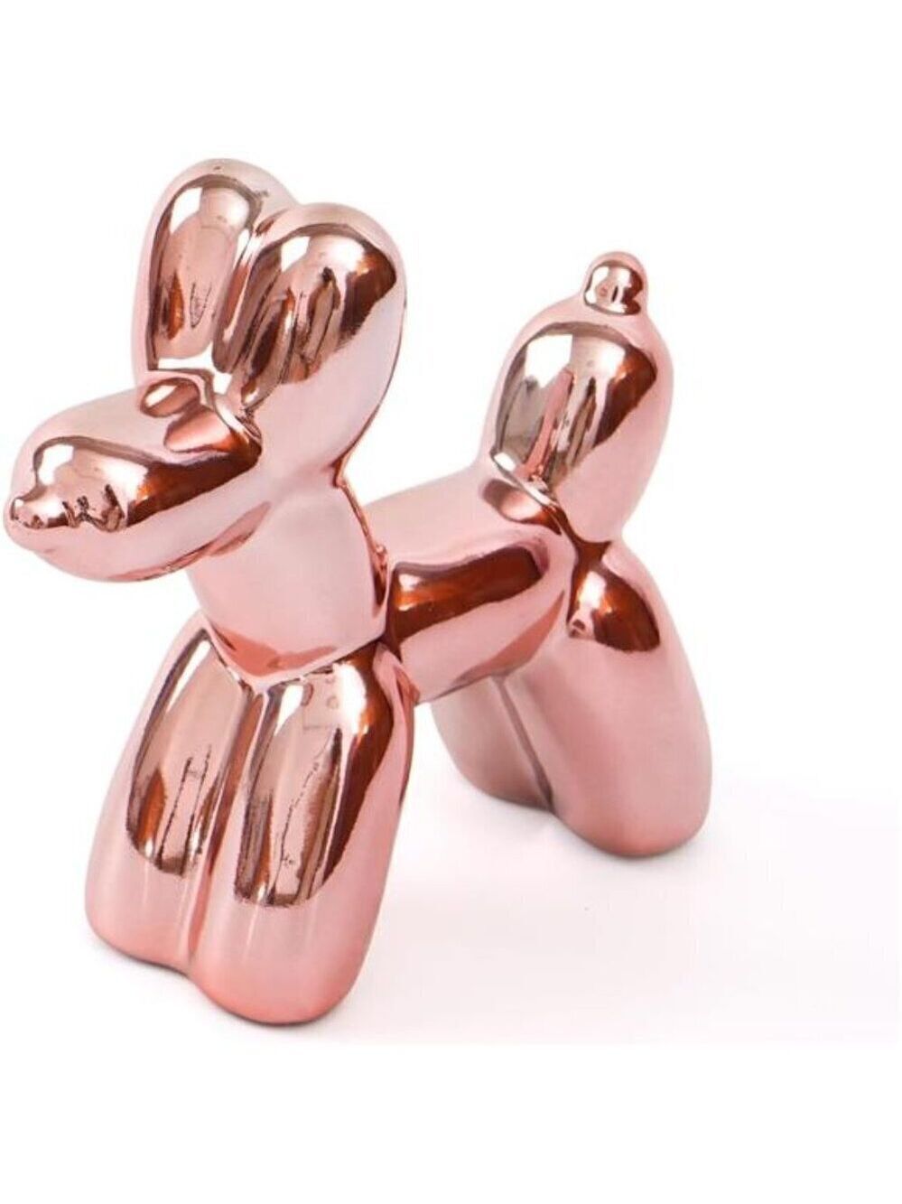 Ceramic Balloon Dog Statue Modern Balloon Dog Figurine for Living Room Decor